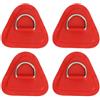Hfgdnchva 4 Pezzi A D in Acciaio Inossidabile Triangolare Patches A D Triangolare Patches in PVC Pad in Acciaio A D per Barca Gonfiabile in PVC, Zattera, Kayak, Tavola da Surf A