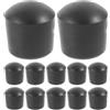 GRIRIW Tappi Terminali Protezioni Facili da Installare in Pvc Nero 16 Pezzi Accessori per Allenamento e Sostituzione Precisione Artigianale per Aste Calcio da Tavolo