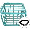 YldessmEU Portaoggetti for Palline Gabbia da Basket Verde con Coperchio, Carrello for Palline for Spors Rotolanti for Asilo/Scuola/Garage/Palestra, Grande capacità(70x60x65cm)