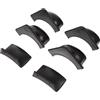 CIYODO 2 Set Accessori per Tavolo da Biliardo in Plastica Nera Fodera Versatile per Tasche, Ricambio per Tavolo da Biliardo