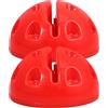 ibasenice Base la Pezzi Agilità in per di Arancione Palo 2 ABS Design Versatile Supporto Stabile per Migliorare Tecnica Allenamento Calcio e Basket Durante L'allenamento