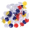 FOMIYES 50 Pezzi Marcatore per Pallina da Golf Rotondo in Plastica Durevole da 0,71 Pollici, Accessorio Compatto per Gioco su Campo da Golf Colore Casuale