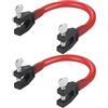 BESTYASH 2 Pezzi Connettore per Tavola da Snowboard Rosso in Lattice Leggero e Resistente, Attrezzatura Essenziale per Principianti nello Sci