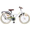 vidaXL Bicicletta per Bambini 24 Pollici per 8-12 anni Bianco, Manubri regolabili, bici classica per ragazzi, telaio in acciaio, divertente e sicura per giovani ciclisti