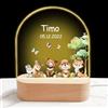 GOMOVING Luce notturna personalizzata con nome - Regalo neonato originale - Regalo battesimo bambino - Regalo Natale bambino personalizzato - Regalo nascita - Regalo bambino personalizzato 0-3 anni