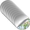 YXYAOLEE 10 Pack Specchi Rotondi Acrilici Autoadesivi Rotondi Specchi Parete Non Vetro Rotondo Specchio Piatto Specchio per la Casa Soggiorno Camera da letto Decor Spessore 2 mm (10 * 10Cm)