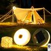 Vleuexe Luci Solari Esterno Campeggio,100LED/10M Camping String Light,2000mAh,Telecomando,Ricaricabile Tramite USB,Luci da Esterno Campeggio,Luce CampeggioMultifunzione Tenda,Avventure Esterni