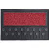 Olivo Tappeti Olivo.Shop - Zerbino Tulipano, Tappeto in Moquette Assorbente e Gomma Antiscivolo per Ingresso Esterno Diversi Colori (45x70 Rosso)