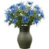 MISNODE 3 piante artificiali di eringium, bouquet da matrimonio, 66 cm, finta erinegium, blu, eringio, simulazione di eringio, agrifoglio marino (blu)