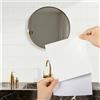 Honcet Adesivi per piastrelle, per cucina, bagno, 15 x 15 cm, colore bianco caldo, 50 pezzi, per piastrelle, bagno, piastrelle adesive in vinile, impermeabili, resistenti