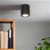 Licht-Erlebnisse Faretto da soffitto nero IP54 GU10 H: 8,4 cm P: 8 cm alluminio vetro resistente alle intemperie piccola lampada da soffitto terrazza luce esterna soffitto a superficie