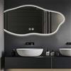 GXSDYYDS Specchio Bagno con Luce 100 × 60cm Specchio Bagno LED Moderno, Anti-Fog, 3000K-6500K, 3 Colori Luce, Dimmerabile, Memoria, Specchio Retroilluminato Bagno Irregolare Grande(100×60CM)