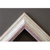Artecentro cornice per quadri tele - shabby chic bianco-colore in legno varie misure offerta (bianco/rosso, 30x40 + passepartout)