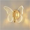 ELINKUME LED Farfalla Creativa da Applique,Lampada da Parete in Acrilico Dimmerabile a 3 Colori,Luci da Parete Interne Della Camera da Letto per il Soggiorno,Corridoio,Illuminazione Decorativa Moderna