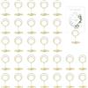 ROEOWENE 30pcs Segnaposto Matrimonio Porta Foto da Tavola Portafoto | Supporto Memo Clip Memo Holder Portanumero Tavolo Metallo Tavolo Per Ristoranti,compleanno,festa-cerchio