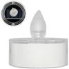 Generic Candele da tè a energia solare, impermeabili, ricaricabili, a LED, senza fiamma, senza fiamma, impermeabili, per giardino, campeggio, decorazione per la casa