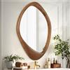 AAZZKANG Specchio da parete asimmetrico, grande, 70 x 50 cm, retrò, irregolare, decorativo, per bagno, camera da letto, soggiorno, corridoio