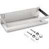 SUMTree Mensola doccia da parete in acciaio inox, argento, 25 cm