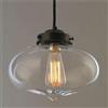 Kosilum - Lampadario a sospensione a goccia trasparente - Cerro - Luce bianca calda - Illuminazione soggiorno camera cucina corridoio - 1 x 40 W - E27 - IP20