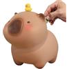Generic Capybara, salvadanaio a forma di cartone animato infrangibile, salvadanaio decorativo, salvadanaio a forma di capibara, salvadanaio per la decorazione della casa