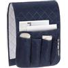 sourcing map 1 bracciolo reclinabile con 5 tasche, per comodino, divano, porta telecomando, riviste, rubriche telefoniche, occhiali (blu scuro, 89 x 33 cm)