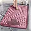 KQIEJUY Tappetino da Doccia Antiscivolo, Tappetino da Bagno con Ventose, Tappeto Antiscivolo da Doccia per Anziani, Tappetino per Piatto Doccia Rettangolare Antiscivolo, Tappeto Bagno 80 x 50 cm