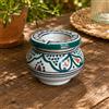 Generico Posacenere in Ceramica Marocchina Decorata e Intagliata a Mano 9x9 cm - Artigianato Tradizionale Elegante 2506260913