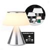 Lexon LUMA M, lampada da tavolo senza fili touch con dimmer e sincronizzazione multi lampade, 9 colori di luce per ufficio, camera da letto e comodino, in alluminio lucido