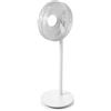 Stadler Form Ventilatore portatile Finn, da pavimento, da tavolo certificato per esterni, con telecomando, funzione girevole, 8 velocità, timer da 1 a 8 ore, funzionamento a batteria, bianco