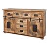 MASSIVMOEBEL24.DE Credenza Mango naturale Laccato 150x45x90 (BxTxH) RAILWAY #119