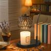 WYghyronic Lampada Scaldacandele con Timer e 4 Livelli di Luminosità, Scaldacandele Elettrico per Candele in Vaso, Decorazione per la Casa, Nero, Include 2 Lampadine, Regalo Perfetto