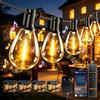 HeiPard Catena Luminosa Esterno Elettrica 20 metri, Luci da Esterno LED | 30+2 S14 Lampadine , 2700K, Telecomando e APP, Dimmerabile, Timer, IP44 per Giardino, Balcone, Terrazza e Feste