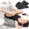 LLNWYGEB Cuscino per Coppie 27° - Cuneo in Memory Foam per l'intimità, Comfort e Supporto per l'allineamento del Corpo - Include Mascherina per Gli Occhi e Tappi per Le Orecchie,Nero