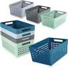 COM-FOUR® 8 pezzi Set di cestini portaoggetti da, cestini decorativi