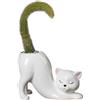 Yizzwtc Vasi a Forma di Gatto, Vasi Ceramica per Piante, Piccolo Fioriera in Ceramica da Interno vaso per Piante Succulente per Fiori, Piante Grasse, Cactus, Decorazione della Casa (Bianco)