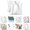 Homebliss Federe Cuscino 65x65 cm Set 2 Pezzi Microfibra, Bianco con Linee Nere