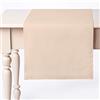 Generico Runner Tavola Maè 50x150 cm 100% Cotone Naturale Runner Decorativo per Tavolo da Pranzo, Consolle e Mobile Ingresso Elegante e Lavabile (Sabbia)