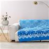 Bassetti Granfoulard Telo Arredo Copridivano, per Divano in Cotone, Copritutto, Vari Usi (Copriletto, Picnic, Tenda, Copritavolo) (CM 180x270 (ISOLABELLA INDIGO)