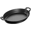 STAUB Sur la Table Minis Pirofila Ovale, Ghisa, Nero, 32 cm