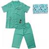 UxicRuya Costume Veterinario Bambini Uniforme Sanitaria Dottore Infermiere Stile Professionale Decorazioni Autentiche Stoffa Morbida Adatto per Gioco Domestico Scuola Eventi