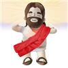 Anyhot Bambola di peluche di Gesù traspirante, Gesù Peluche che respira, Gesù in peluche per alleviare lo stress, bambola di peluche traspirante con respiro e luce realistica (rosso)