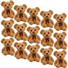 BESPORTBLE 20 Pezzi Mini Orsetti in Resina per Decorazioni Fai-da-te, Orsetti Resistenti alla Deformazione Aspetto Realistico per Micro Paesaggi e Ambientazioni