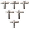 Generic 6 Viti con Dado Ad per Supporto per Piatti, Lunghezza 20 Mm, per Parti di Batteria per Rullante