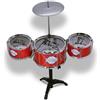 Bontempi | RhythmPro - Set Drum con 3 Tamburi e Piatto per Piccoli Percussionisti, 530x240x600 mm