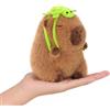 shownicer Peluche Capybara Kawaii Capybara, cuscino in peluche, idea regalo per adulti e bambini (tartarugha, 18 cm)