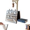 WEIWOGU Libro dei giochi dell'impiccato, giochi da tavolo stampati in 3D, set di scacchi magnetici educativo, quattro di fila, battaglia navale, backgammon, mancala, sfida di ortografia del (Style-A)
