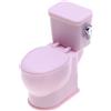 Zunishaone Piccola casa per WC - Mini giocattolo per WC con simulazione in PP, design lucido con rumore di risciacquo, per la decorazione di mobili della casa delle bambole, l'arredamento di minizer, il