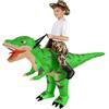 Alaoo Costume da Dinosauro Gonfiabile, Costume Gonfiabile | Costume Halloween Dinosauro, per uomini e donne, Divertente costume da dinosauro