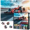 TISHIRON Puzzle da 1000 pezzi: auto da corsa Grand Prix (50 x 70 cm) - Motivo professionale da corsa, gioco di puzzle