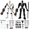 MLPKOI 2Pcs T13 Robot Action Figure con Più Giunti, Stampa 3D di Robot, Multi-articolari con Accessori per Decorazione Desktop Amanti del Gioco Rregalo Decorativo da Scrivania(Non Assemblato)